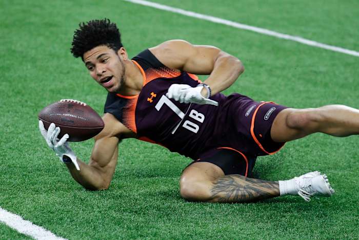 Jordan Brown at the 2018 NFL Scouting Combine.