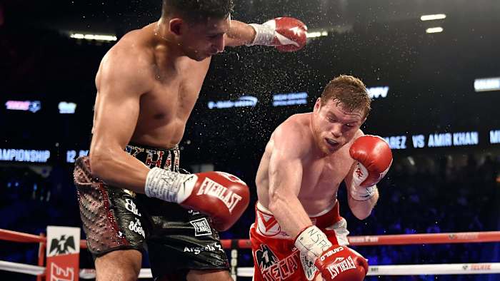 Canelo Alvarez KOs Amir Khan, calls out Gennady Golovkin -- IMAGE