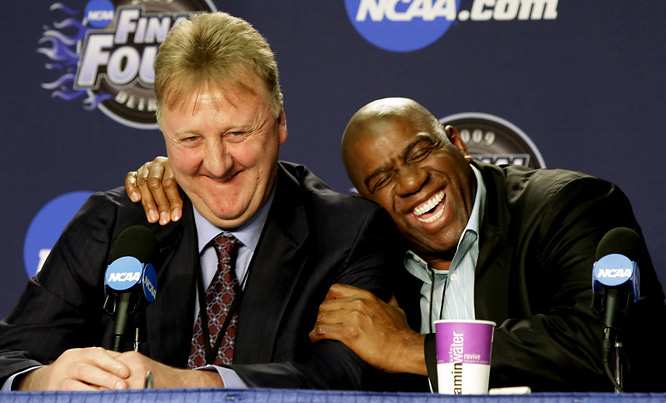 Larry Bird and Magic Johnson