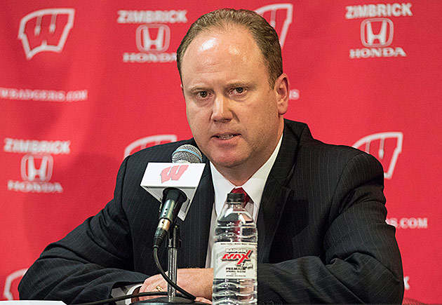 Interim Wisconsin head coach Greg Gard