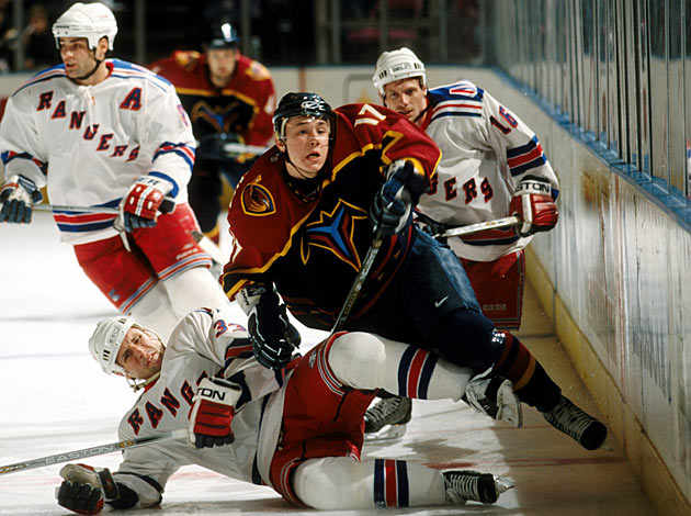 Ilya Kovalchuk with the Thrashers in Nov. 2001.