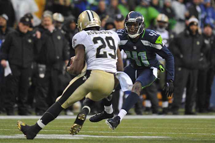 Byron Maxwell has started the past six games at cornerback for the Seahawks, with 13 passes defensed and four interceptions over that span. (Rod Mar/SI)