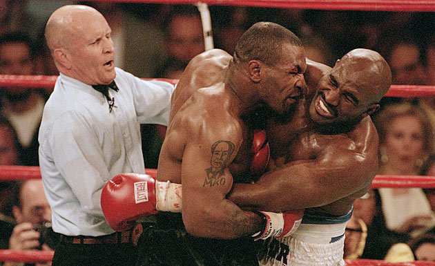 Mike Tyson and Evander Holyfield