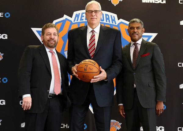 James Dolan, Phil Jackson, Steve Mills