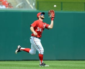 Bryce Harper was hitting .289 with one home run and 9 RBI before his UCL tear in April. (MCT/Getty Images)