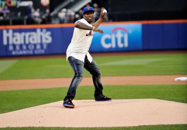 Curtis "50 Cent" Jackson Visits Citi Field