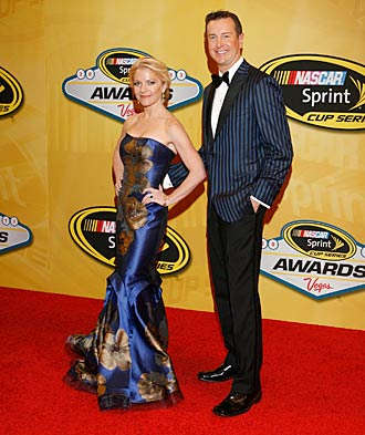 Busch and Patricia Driscoll attended NASCAR's postseason bash in Las Vegas last year.