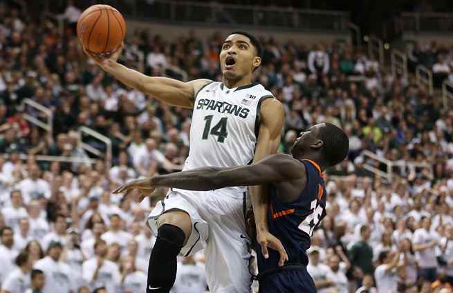 Gary Harris averaged 16.7 points and 4.0 boards as a sophomore, but shot just 35.3 percent from deep.
