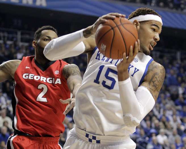 Despite deficiencies in his offensive game, Kentucky's Willie Cauley-Stein (15) is still a projected NBA lottery pick, should he leave school after his sophomore season.