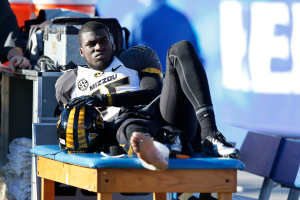 As a 21-year-old sophomore last season, Dorial Beckham- Green caught 59 passes for 883 yards and 12 touchdowns. (Joe Robbins/Getty Images)