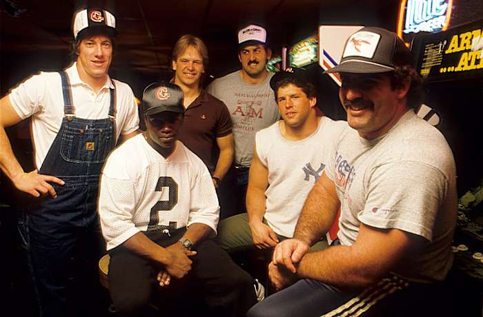 Before he became a legend in Western New York, Jim Kelly (far left) got his pro career started with the Houston Gamblers. (Lane Stewart /Sports Illustrated/Getty Images)