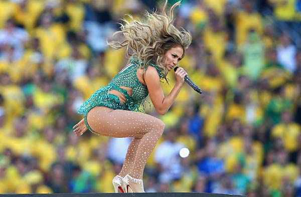 Jennifer Lopez performs at opening ceremonies of 2014 World Cup in Brazil.