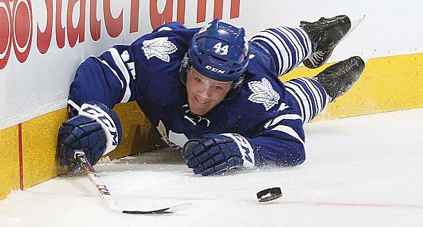 Morgan Rielly of the Toronto Maple Leafs