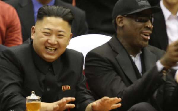 Dennis Rodman is reportedly back in North Korea to visit "friend" Kim Jong Un. (AP Photo/Jason Mojica)