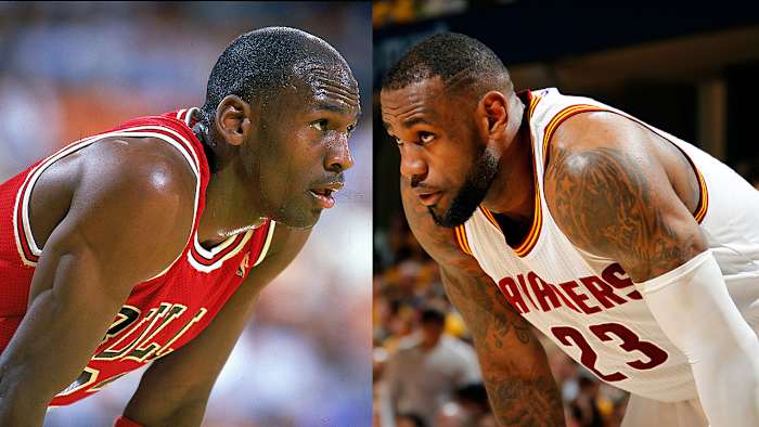 LeBron James says he could beat Michael Jordan in his prime--IMAGE