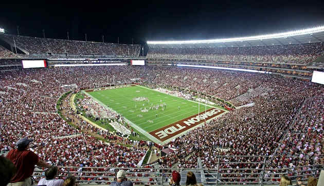 The inside of Bryant-Denny, 20 minutes before it collapsed.