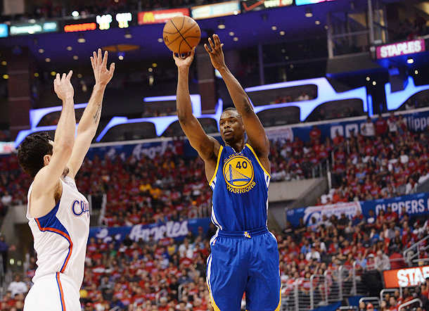 Harrison Barnes keyed a pivotal Warriors run to keep the Clippers at bay (Noah Graham/Getty Images)