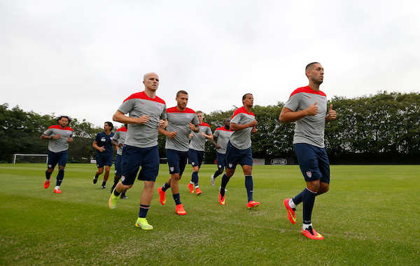 Team USA during a training session at Sao Paulo FC. (Getty Images)