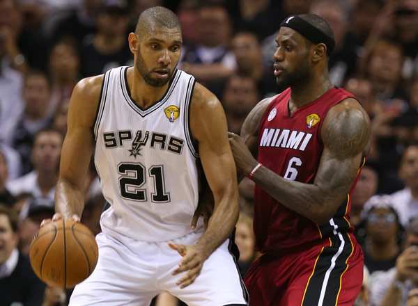 Tim Duncan, LeBron James