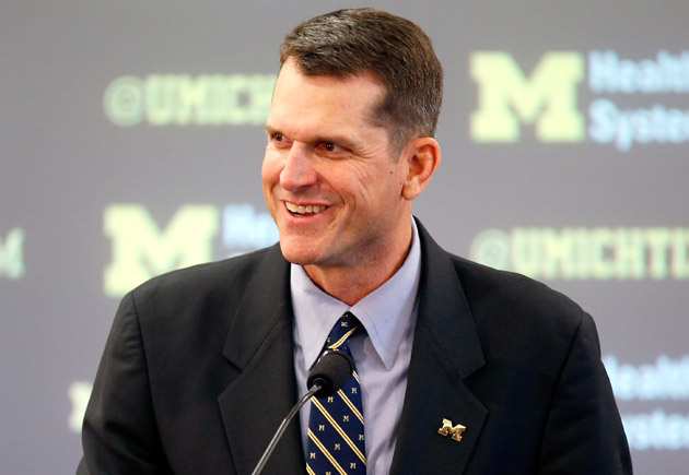 michigan harbaugh shot