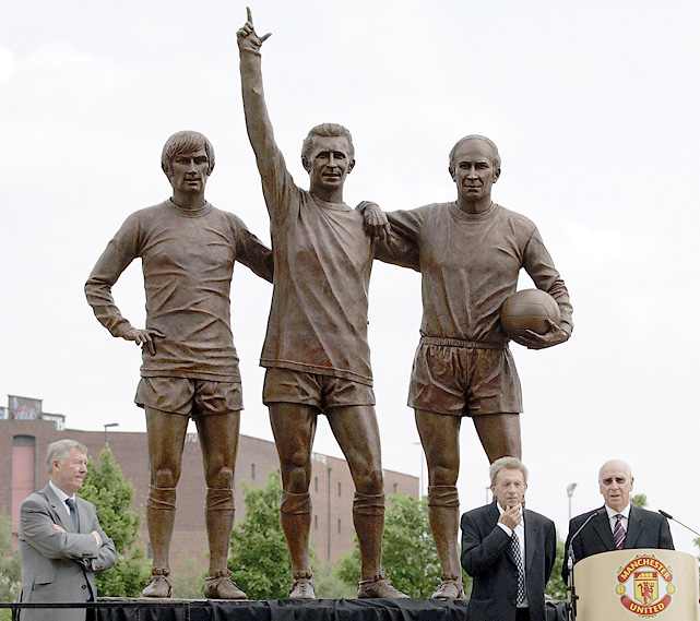 George Best, Denis Law and Bobby Charlton