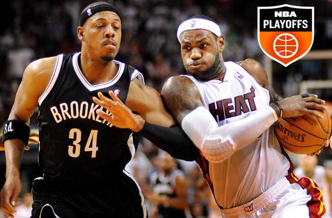 LeBron James and the two-time defending champions were swept 4-0 by the Nets during the season.