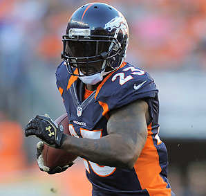 Willis McGahee averaged 4.4 yards per carry in 2012 before his injury.
