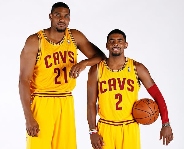 Andrew Bynum and Kyrie Irving