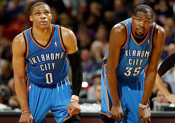 Russell Westbrook and Kevin Durant