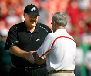 The Chiefs are reportedly the frontrunners to land Andy Reid. (Jamie Squire/Getty Images)