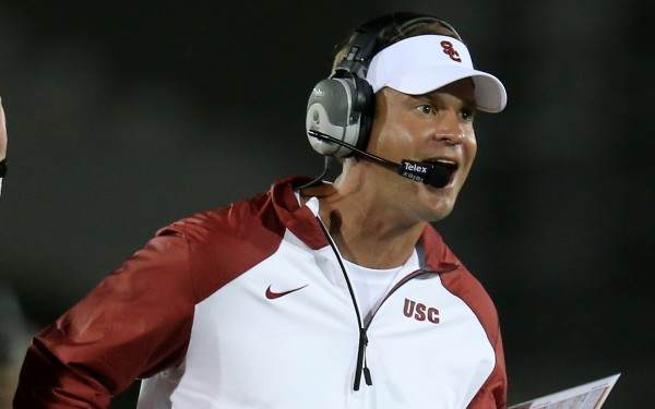 Lane Kiffin said players didn't hold a meeting on Sunday; receiver Marqise Lee says they did. (Stephen Dunn/Getty Images)