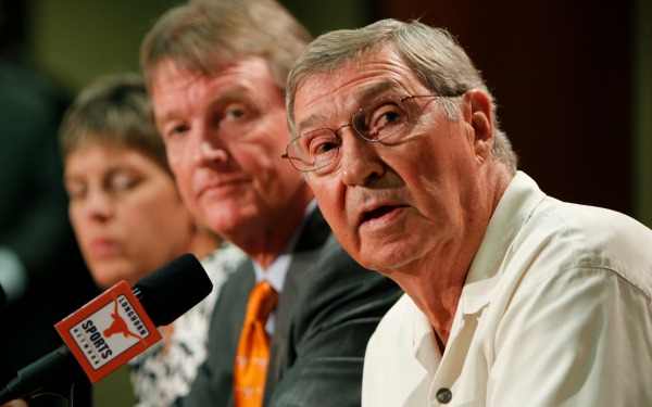 DeLoss Dodds is expected to resign as Texas' AD, according to a report. (Erich Schlegel/Getty Images)