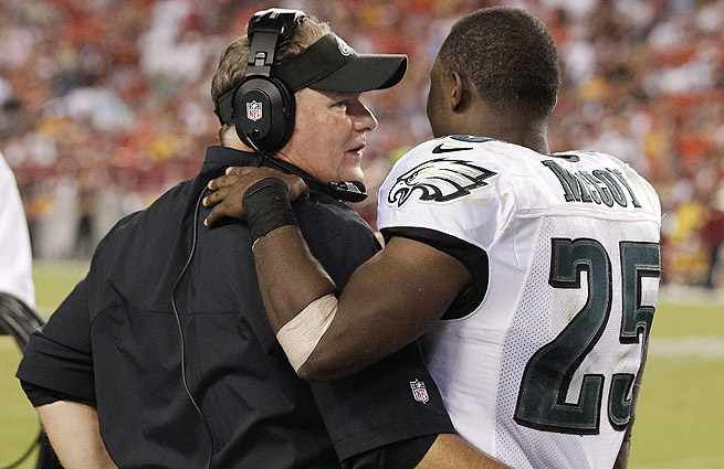 The pairing of Chip Kelly (left) and LeSean McCoy has proved devastating for opposing defenses.