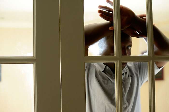 Fred McCrary in the quiet room he retreats to when the headaches get bad. (Pouya Dianat for Sports Illustrated)