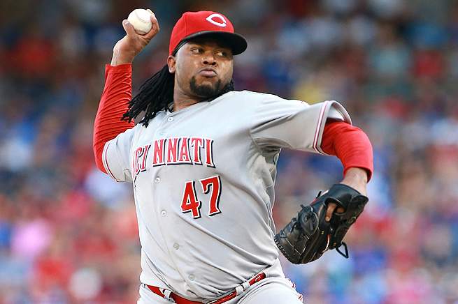 Johnny Cueto goes on the DL for the third time this season after re-injuring his lat.