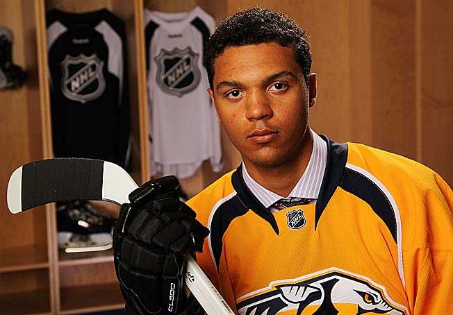 Fans can get their first look at Seth Jones in action as a Predator this week. (Bill Wippert/Getty Images)
