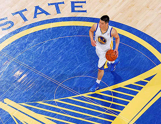 Lin, the first Taiwanese-American player in the NBA, plays in front of his hometown fans in northern California. (Rocky Widner/Getty Images)