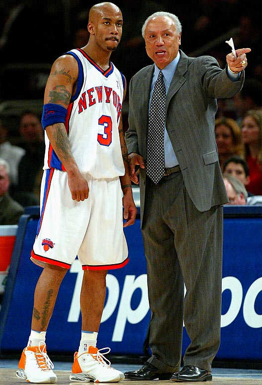 Stephon Marbury and Lenny Wilkens