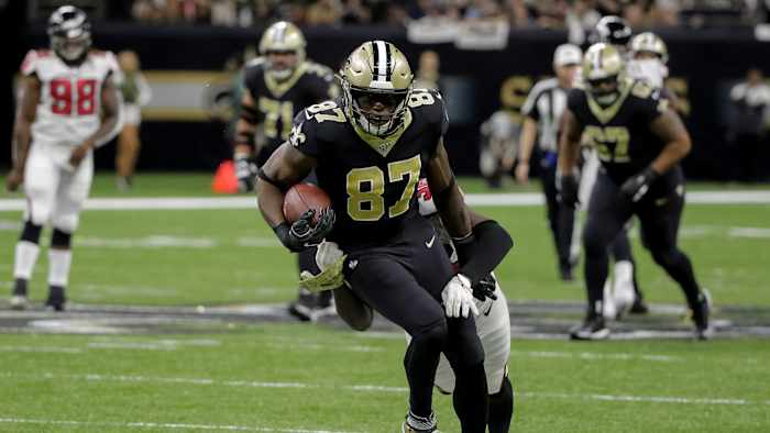 Jared Cook is coming off a 10-target, six-reception game in a Week 10 loss to the Falcons.