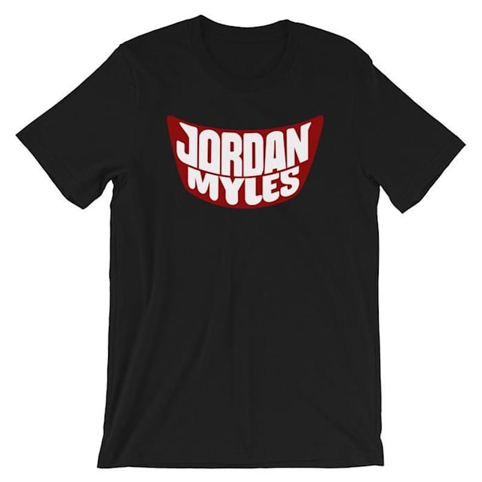 The shirt Jordan Myles decried as racist