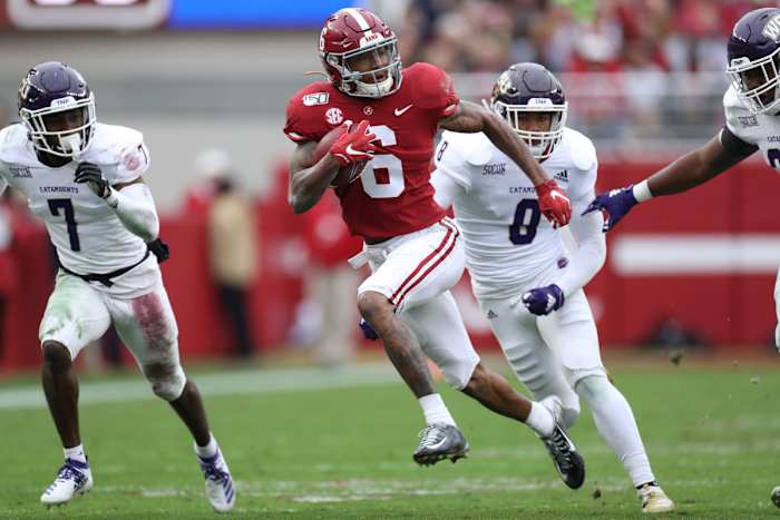 DeVonta Smith against Western Carolina