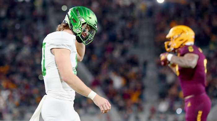 Herbert was just 20 of 36 with two fourth-quarter picks against the Sun Devils.