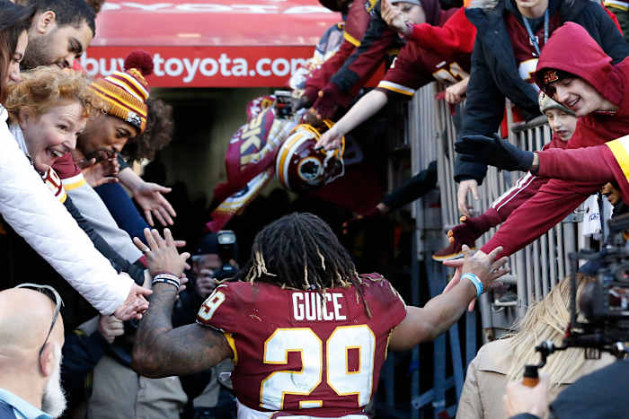 Derrius Guice DET POST © Geoff Burke-USA TODAY Sports