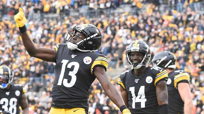James Washington has seven catches for 209 yards and two touchdowns in his last two games.