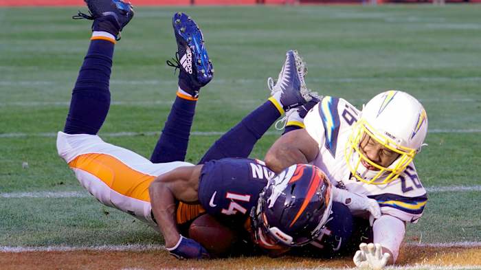 Before Sutton drew a controversial last-minute interference penalty on Hayward, he beat him for a 26-yard TD in the first quarter.