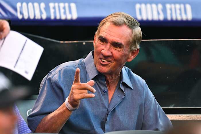 Mike Shanahan Coors Field © Ron Chenoy-USA TODAY Sports