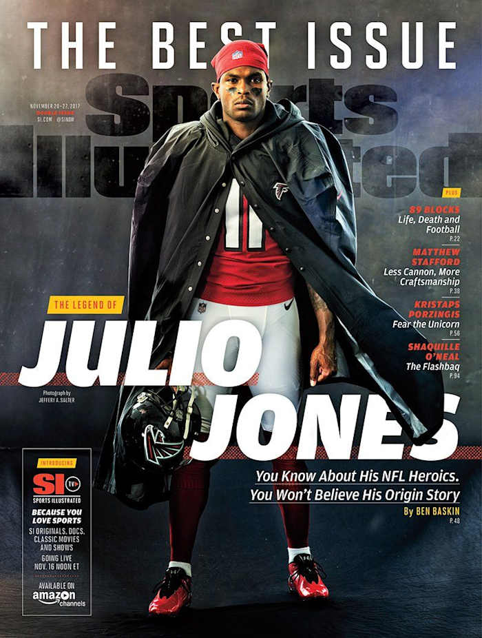Julio Jones on Sports Illustrated cover, Nov. 20, 2017