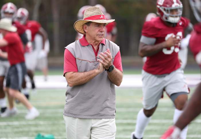 Nick Saban at Citrus Bowl practice