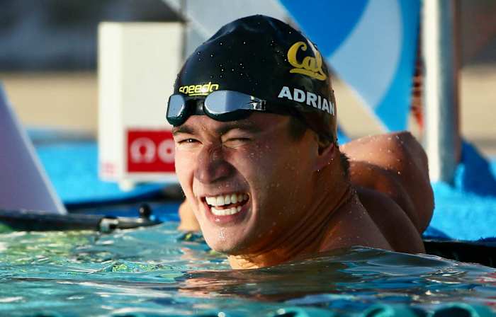 Nathan Adrian won 11 NCAA titles in freestyle sprints and relays.