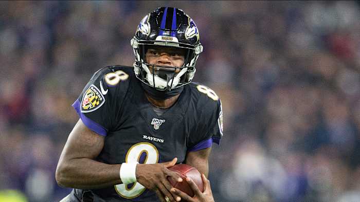 Lamar Jackson and the Ravens will face the Titans in the NFL Divisional Round.